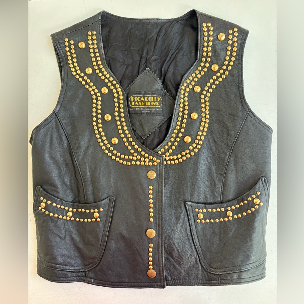 Picadilly Canada leather studded vest